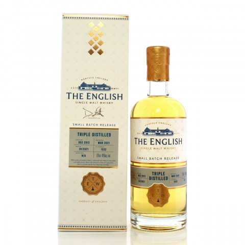 The English 2013 7 Year Old Small Batch Release Triple Distilled Batch #1/2021