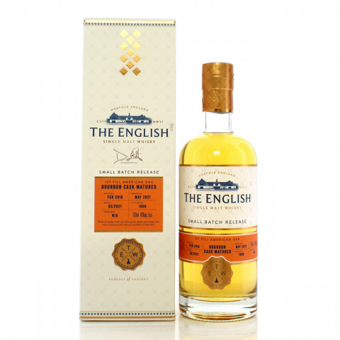 The English 2016 5 Year Old Small Batch Release Bourbon Cask Batch #3/2021