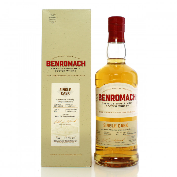 Benromach 2002 20 Year Old Single Cask #373 - AWS