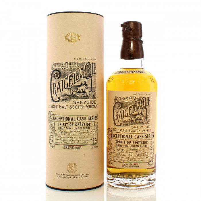 Craigellachie 13 Year Old Single Cask #5241 Exceptional Cask Series Hand Filled - Spirit of Speyside Festival 2022