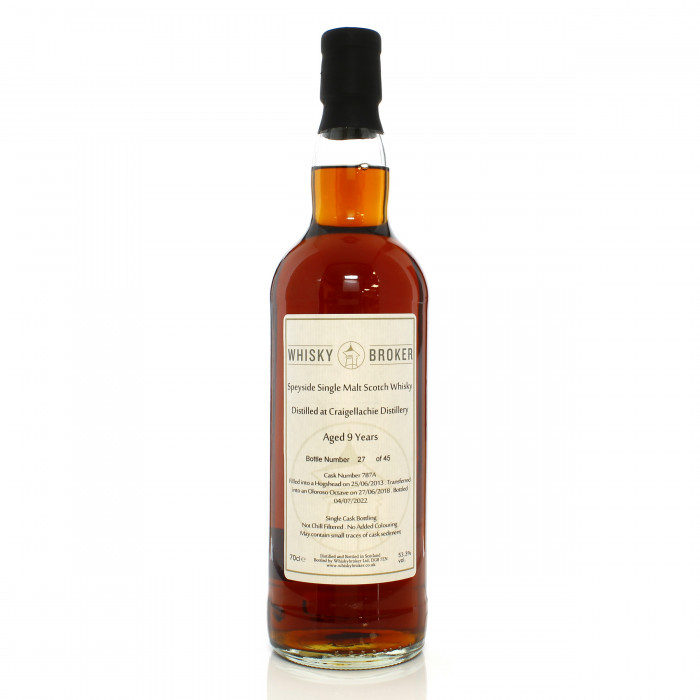Craigellachie 2013 9 Year Old Single Cask #787A Whisky Broker