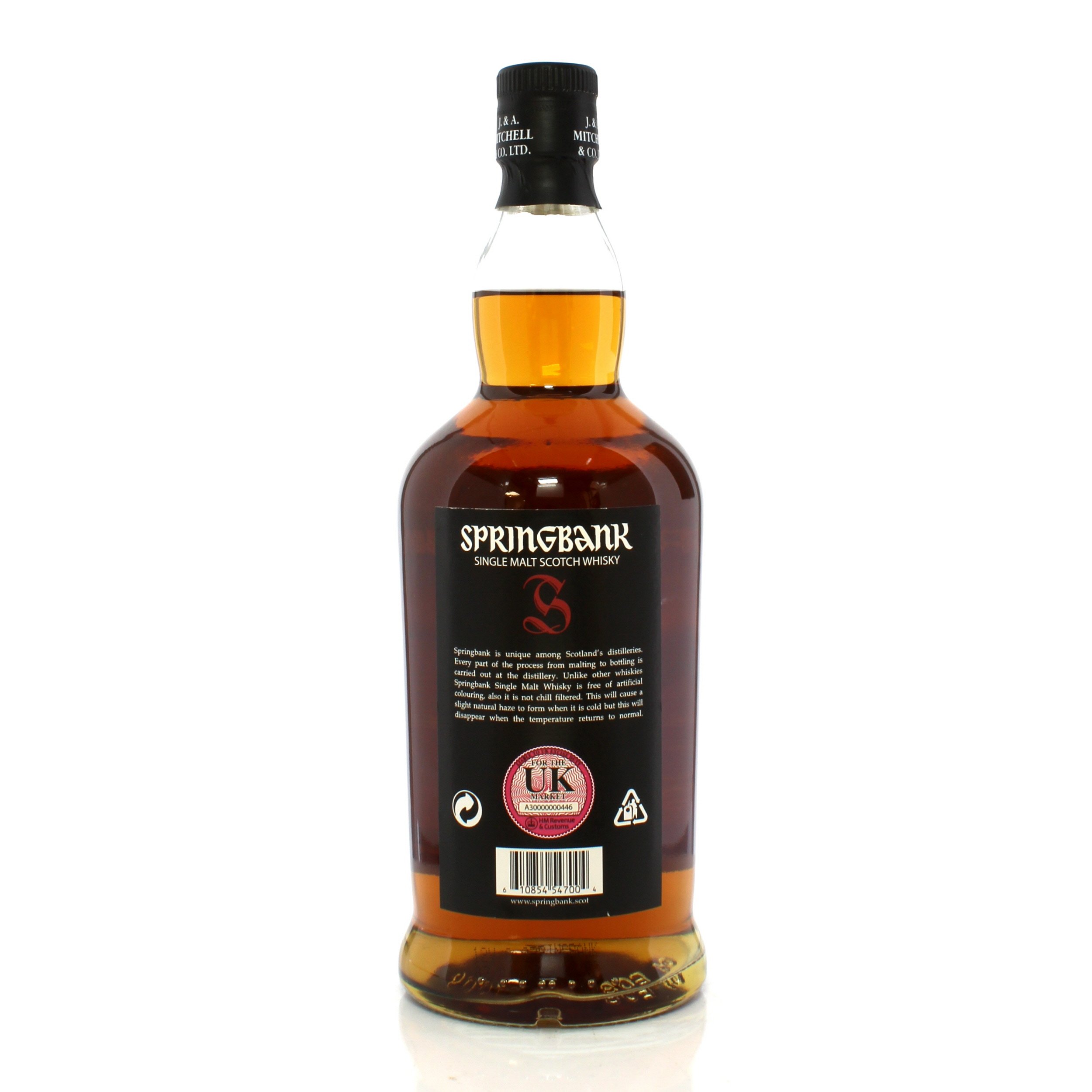 SPRINGBANK CASK STRENGTH 12年 57.2% Springbank Cask Strength 12 Year Single Malt Scotch Whisky