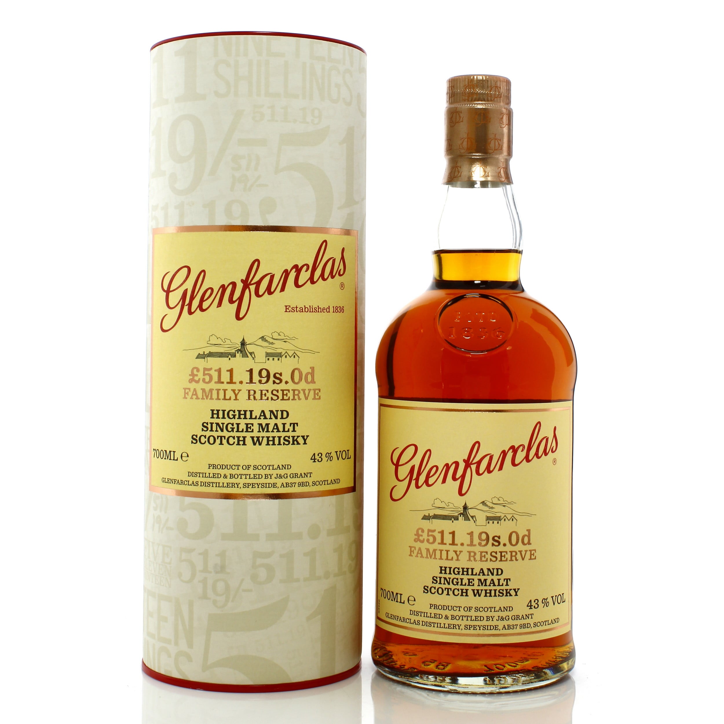 Glenfarclas £511.19S.0D Family Reserve - 150th Anniversary Auction