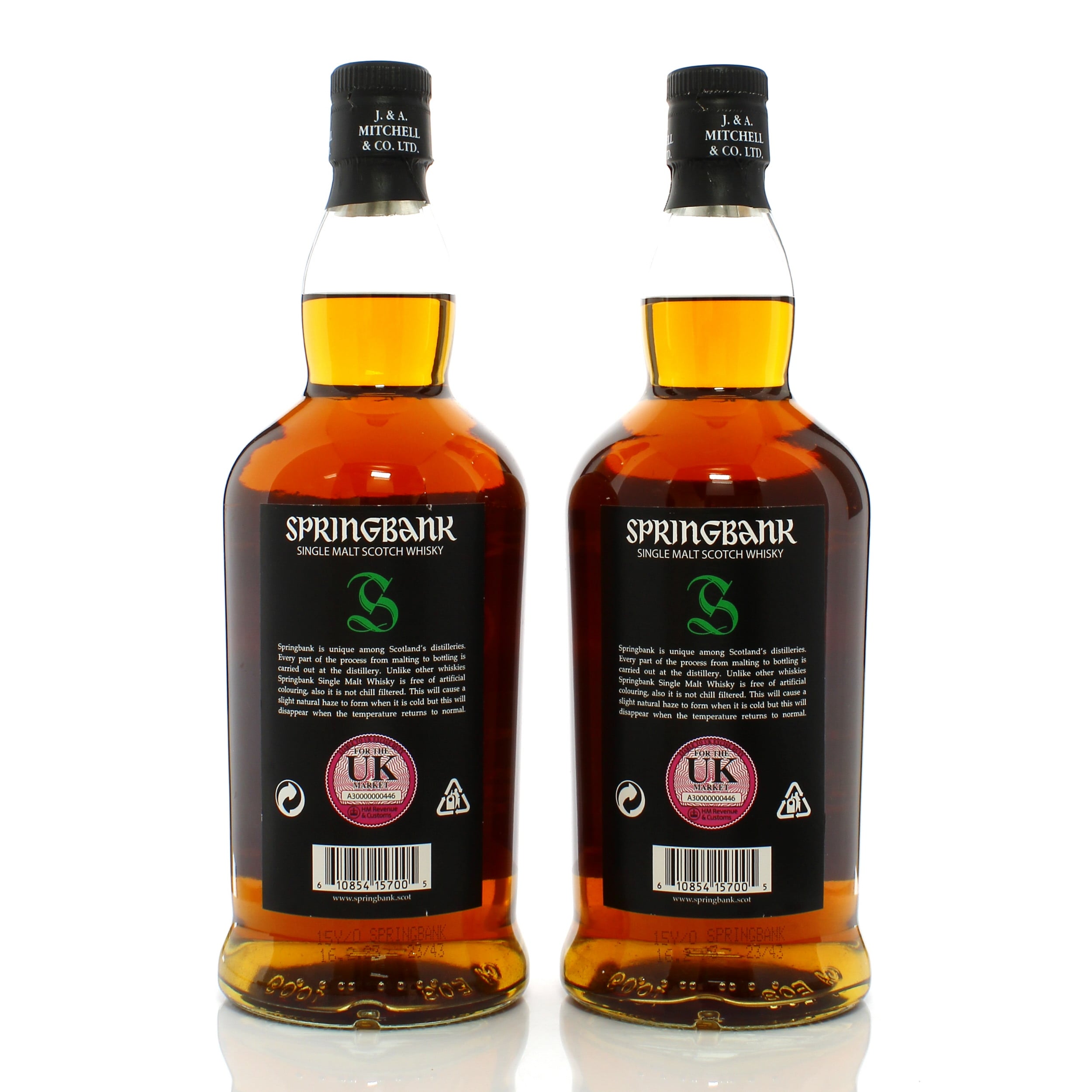 Springbank 15 Year Old x2 Auction A81109 | The Whisky Shop Auctions