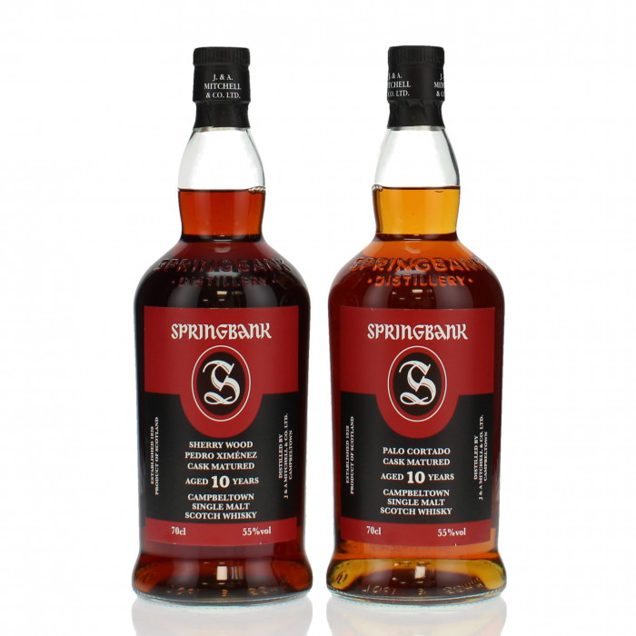 Springbank 2012 10 Year Old Sherry Wood PX & 2013 10 Year Old Sherry Wood Palo Cortado