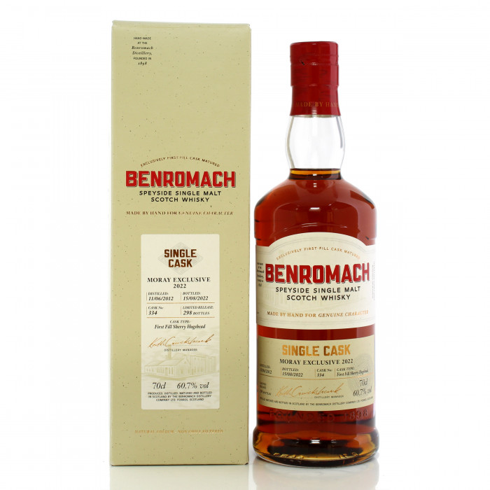 Benromach 2012 10 Year Old Single Cask #334 - Moray Exclusive 2022