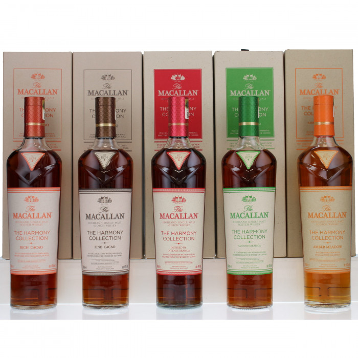 Macallan The Harmony Collection Rich Cacao, Fine Cacao, Intense Arabica, Smooth Arabica & Amber Meadow