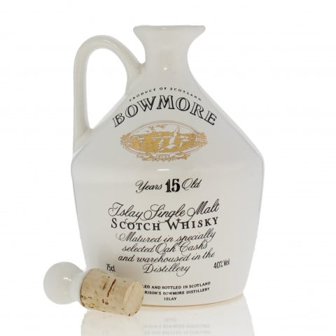 BOWMORE 15 YEAR OLD GLASGOW GARDEN FESTIVAL DECANTER 75CL