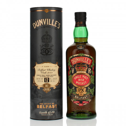 Dunville's 12 Year Old Single Cask #1330 The Dark Series - Belfast Whisky Week 2021