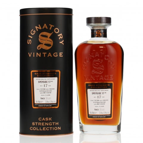 Speyside 2005 17 Year Old Single Cask DRU17 A106 30 Signatory Vintage Cask Strength Collection T