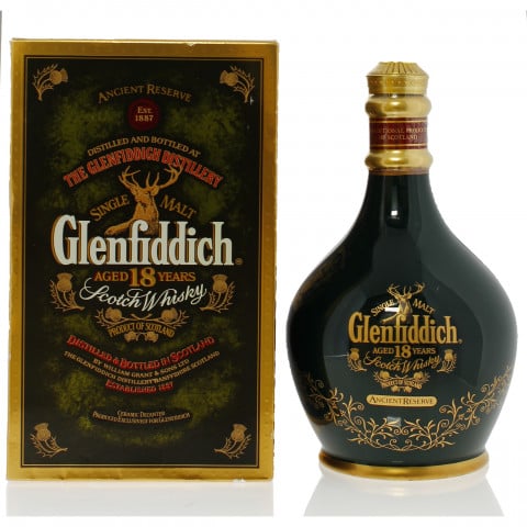 Glenfiddich 18 Year Old Ancient Reserve Green Decanter