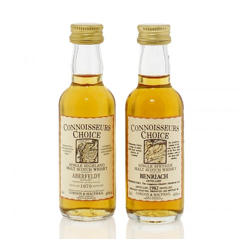Aberfeldy 1970 & Benriach 1982 Gordon & MacPhail Connoisseurs Choice Miniature