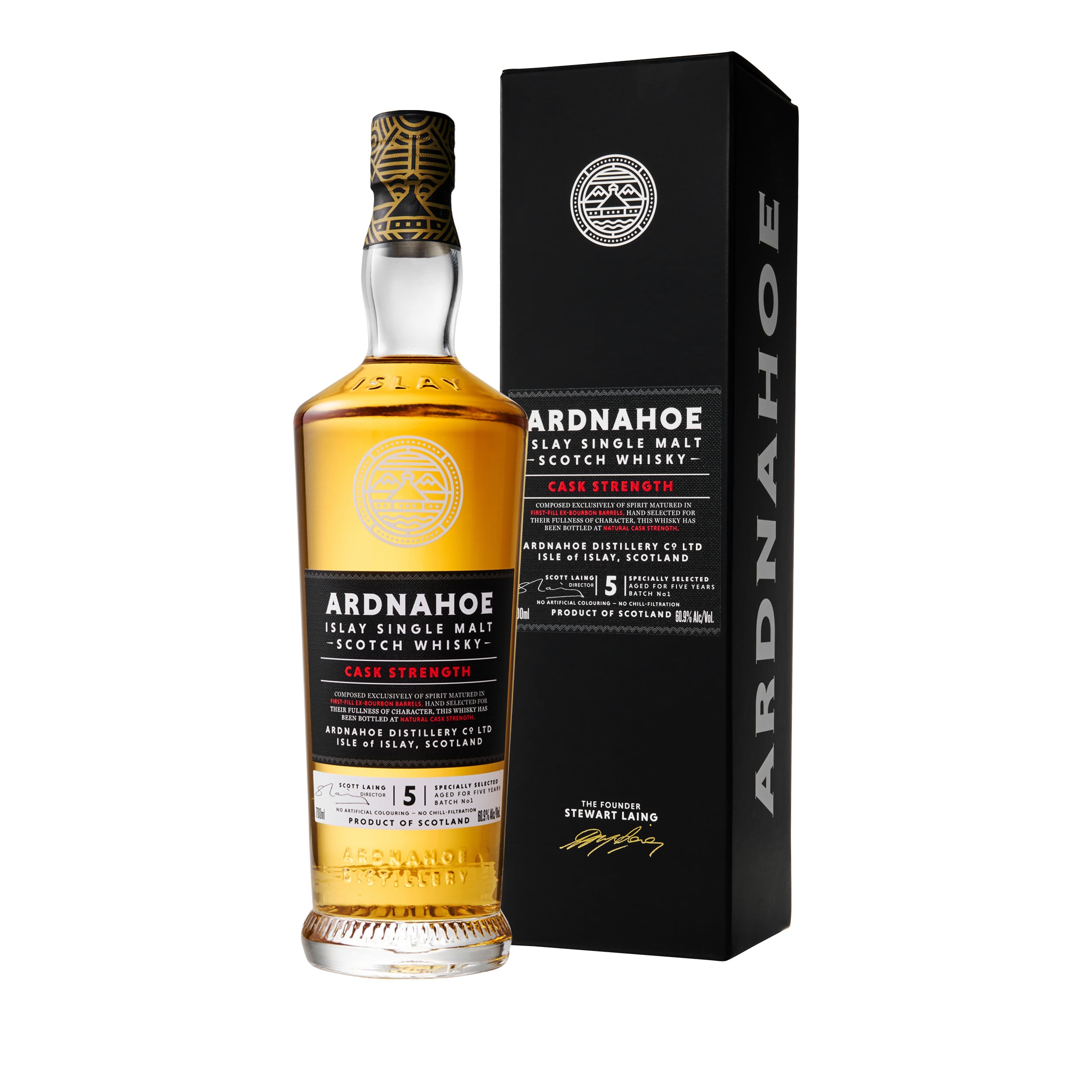 Ardnahoe 5 Year Old Cask Strength Limited Edition Islay Single