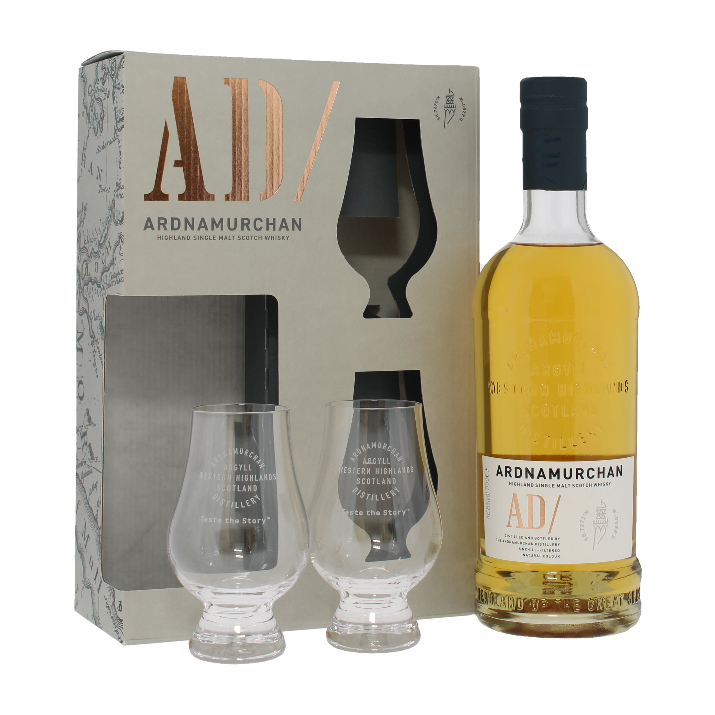 Ardnamurchan A/D Gift Pack with Glasses | The Whisky Shop