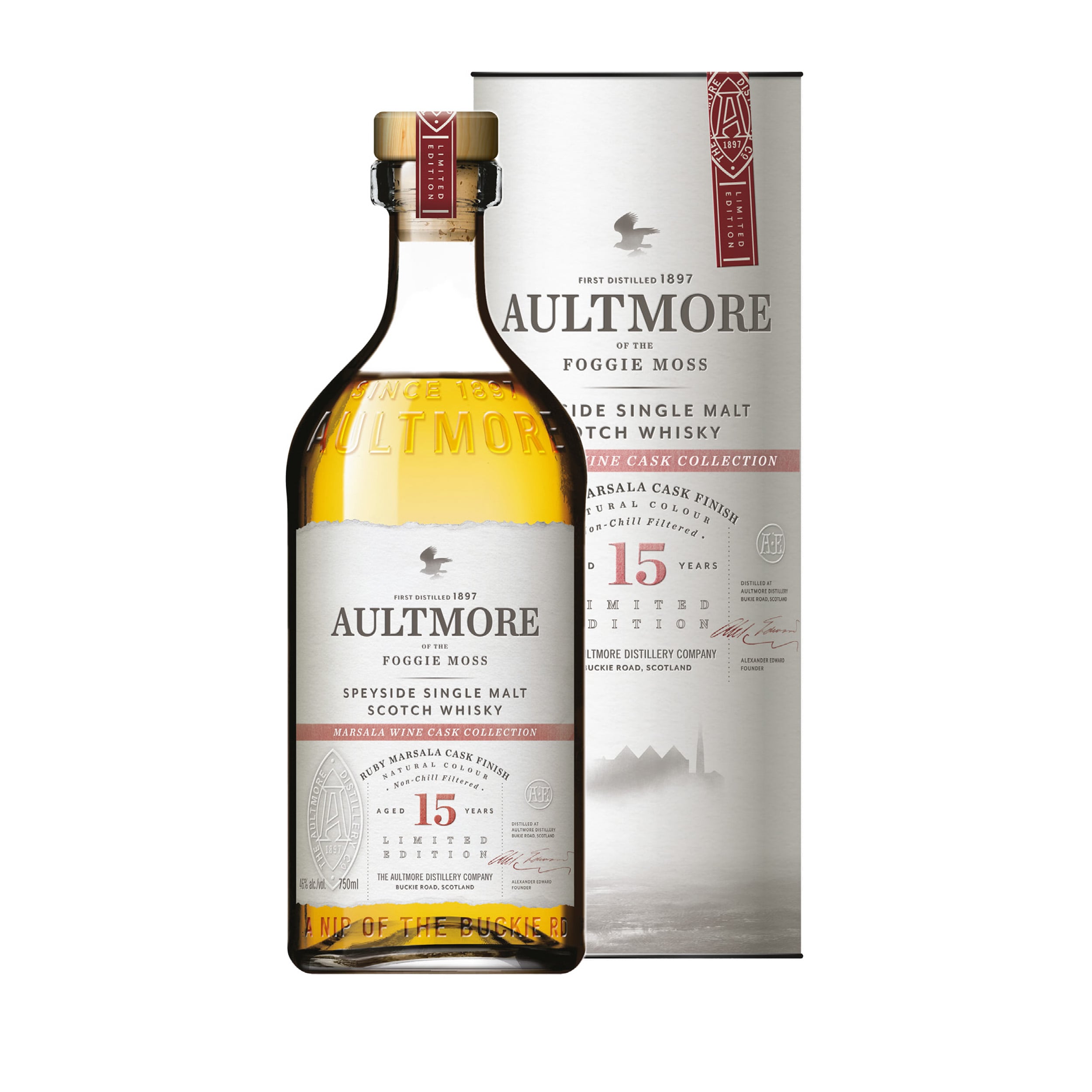 Aultmore 15 Year Old Ruby Marsala Cask