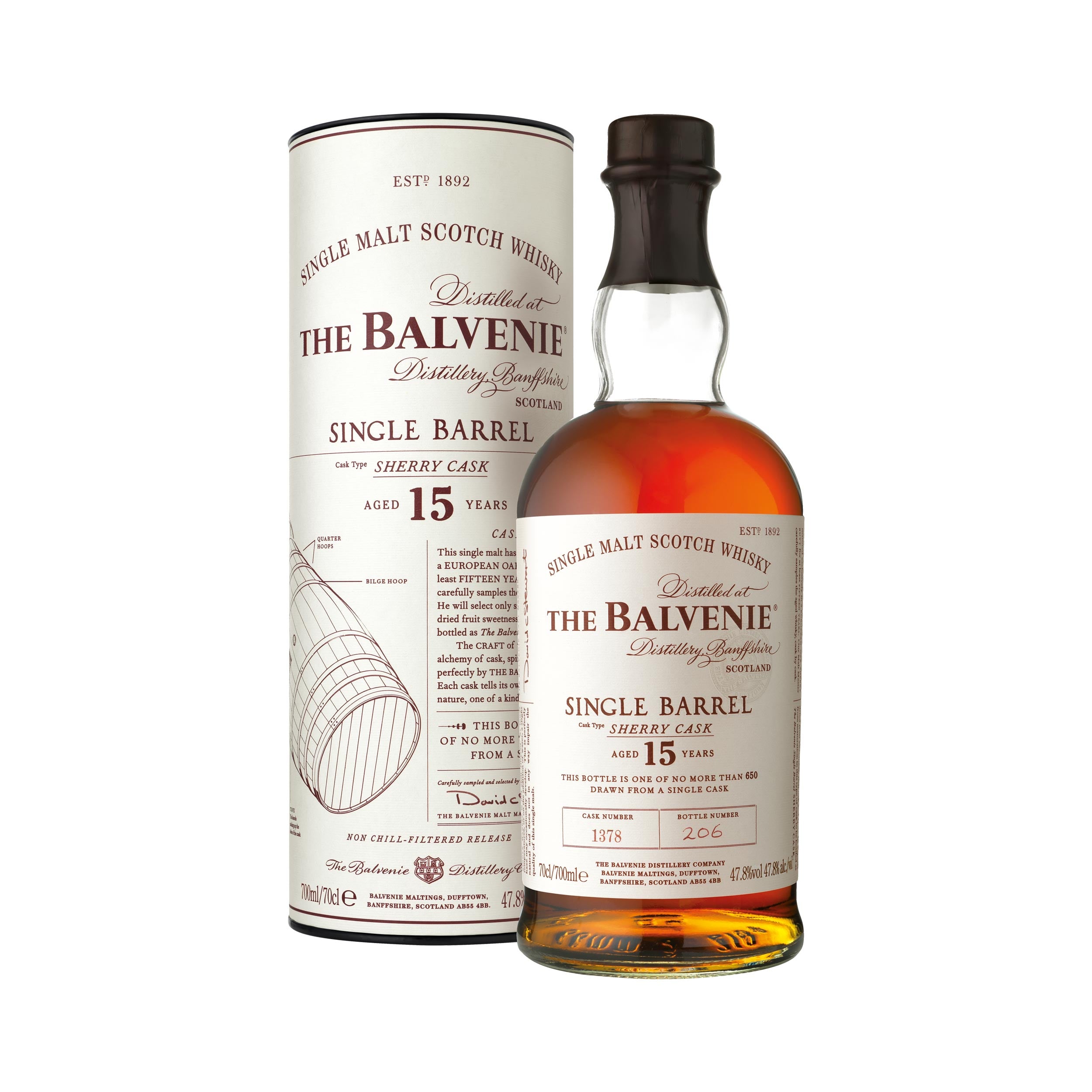 BALVENIE バーボンSingle BARREL 15Y 700ml The Balvenie Single Barrel 15 – Aged 15 Years | ReserveBar
