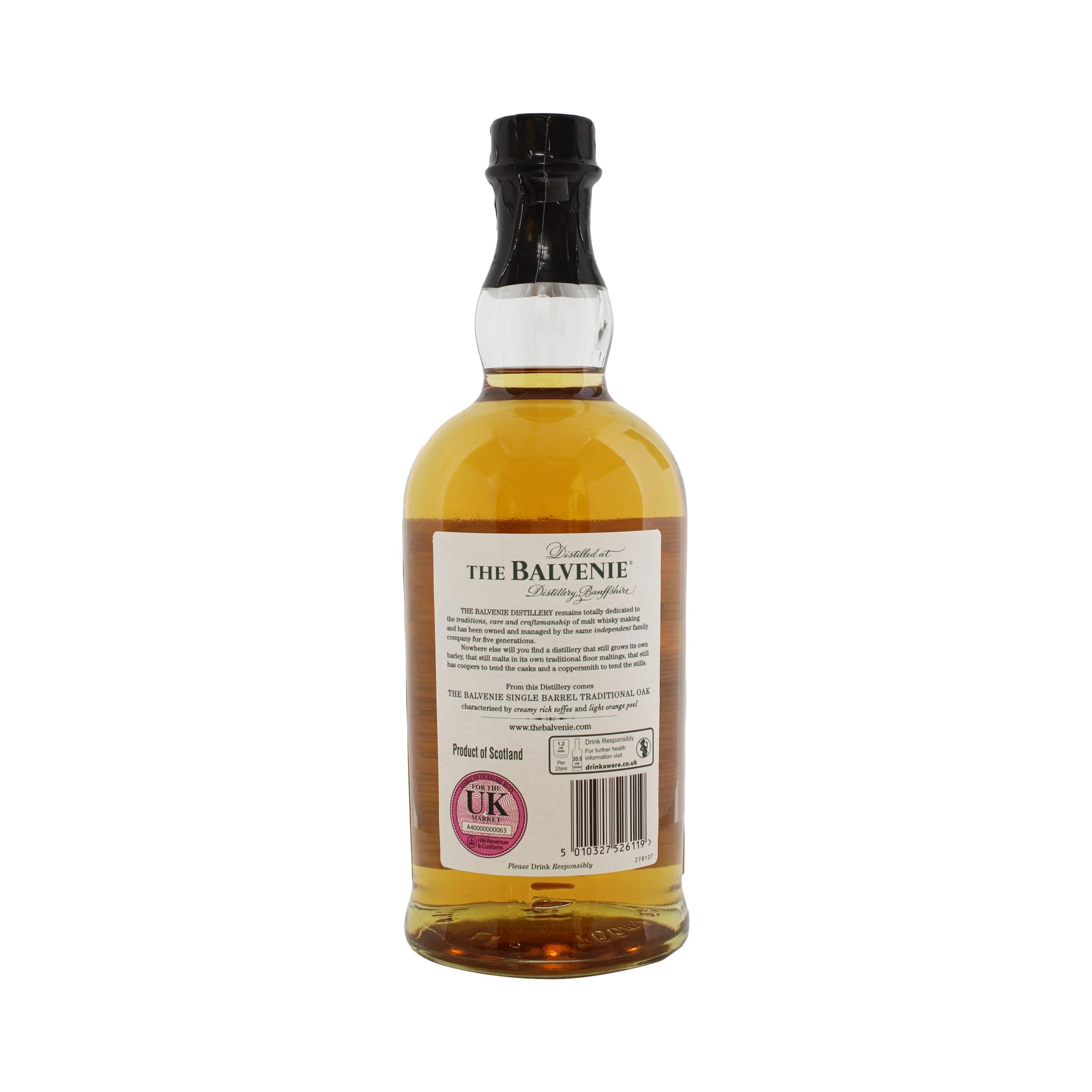 Balvenie 21 Year Old Single Barrel Speyside Single Malt Scotch 