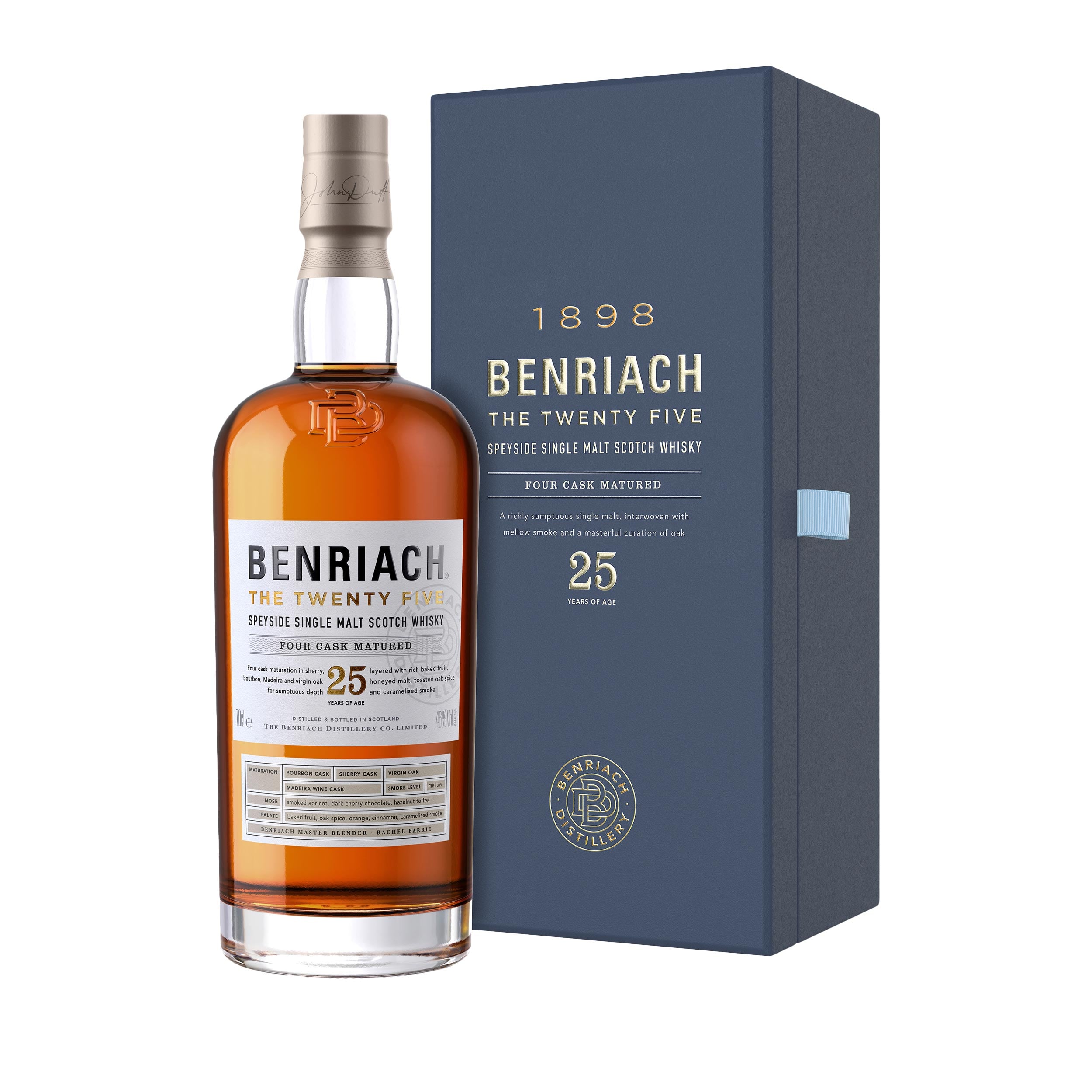 Benriach 25 Year Old The Twenty Five Speyside Single Malt Scotch Whisky 70cl