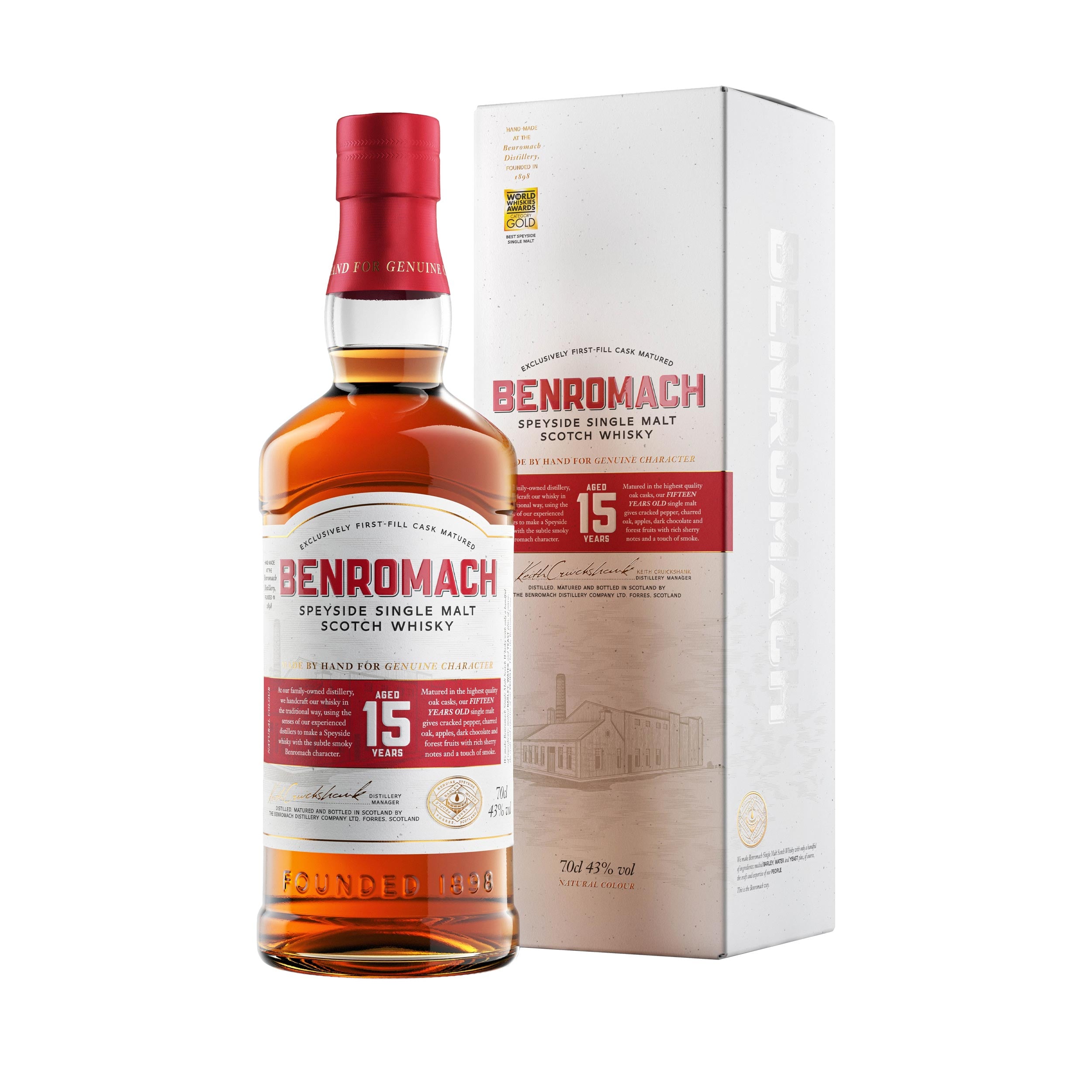 Benromach 15 Year Old Speyside Single Malt Scotch Whisky 70cl