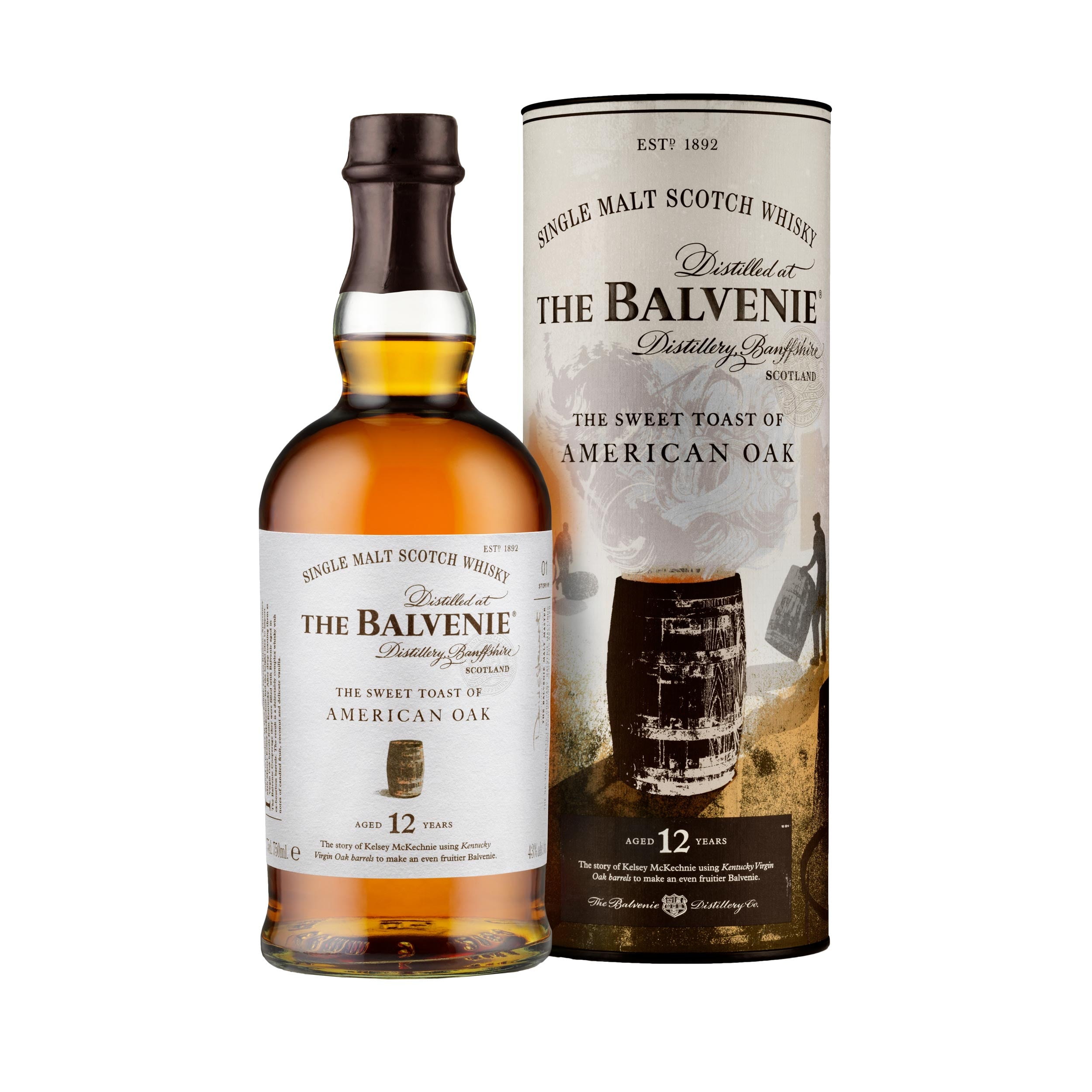 Balvenie The Sweet Toast of American Oak 12 Year Old Speyside Single Malt Scotch Whisky 70cl