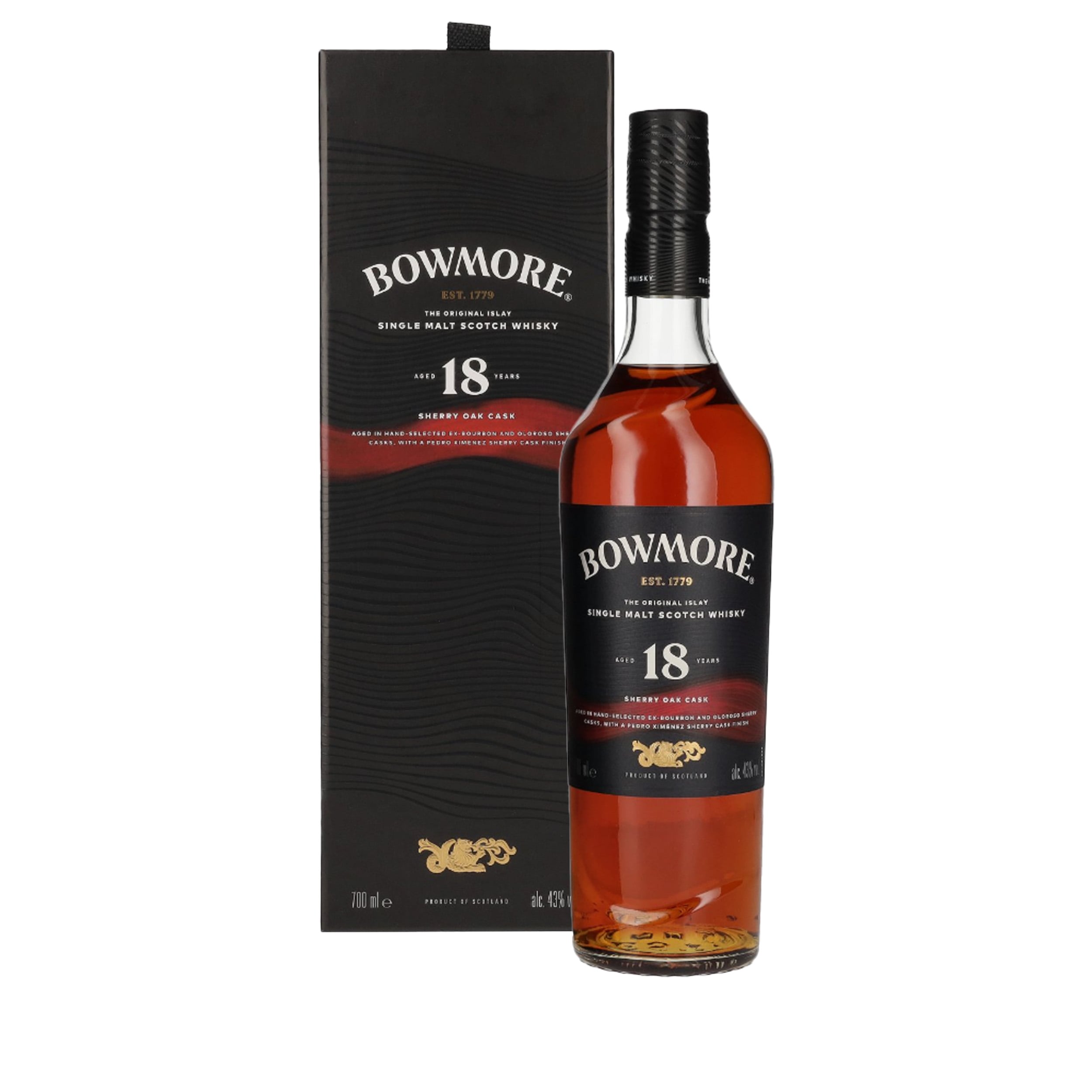 Bowmore 18 Year Old Sherry Oak Cask Islay Single Malt Scotch