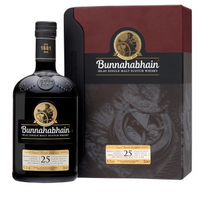 Bunnahabhain 25 year old with case