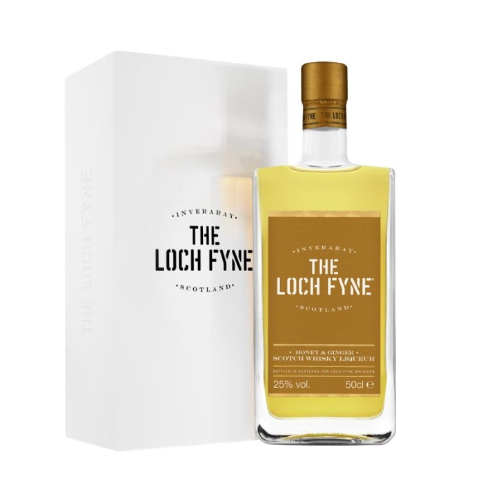 The Loch Fyne Honey & Ginger Liqueur with box