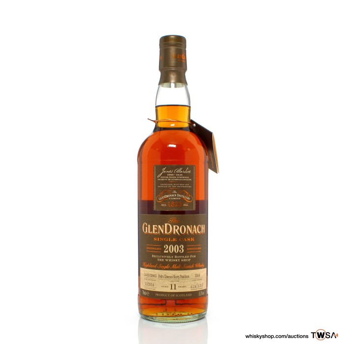GlenDronach 2003 11 Year Old Single Cask #3568 - The Whisky Shop 