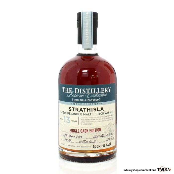Strathisla 2006 13 Year Old Single Cask #211303 Distillery Reserve Collection