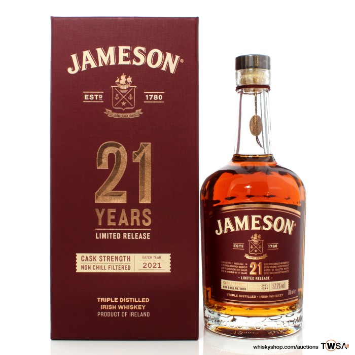 Jameson 21 Year Old 2021 Release
