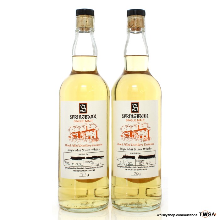 Springbank Hand Filled Distillery Exclusive x2
