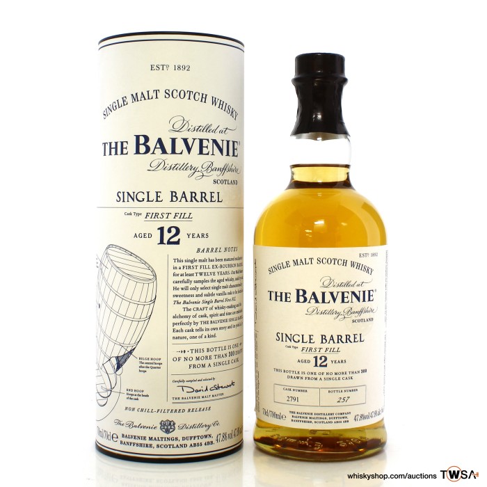 Balvenie 12 Year Old Single Cask #2791 First Fill