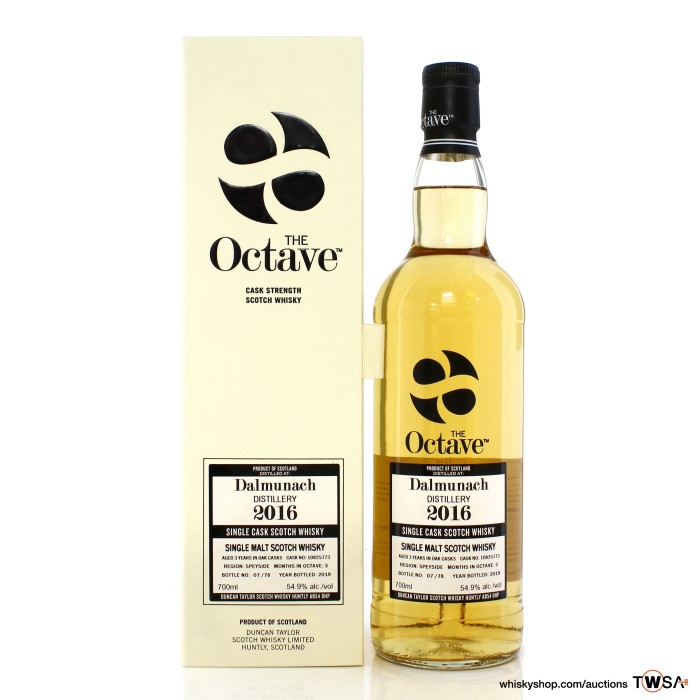 Dalmunach 2016 3 Year Old Single Cask #10825773 Duncan Taylor The Octave