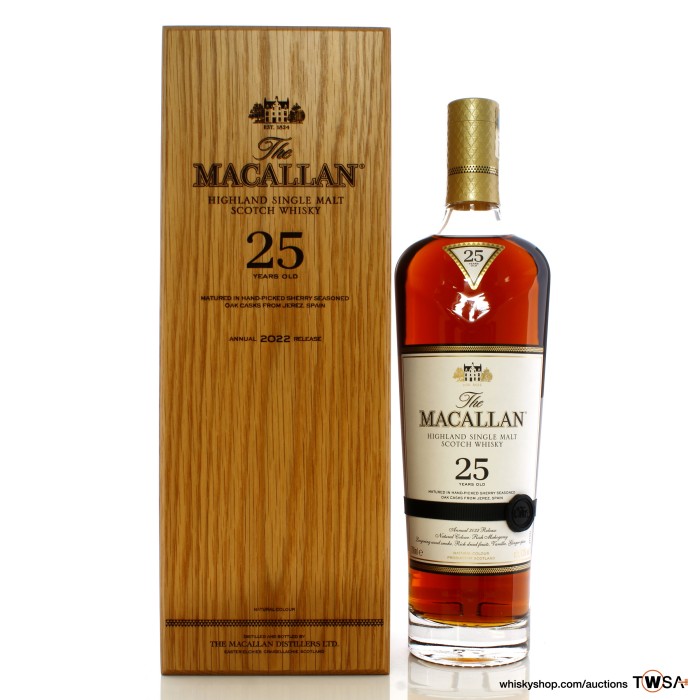 Macallan 25 Year Old Sherry Oak 2022 Release