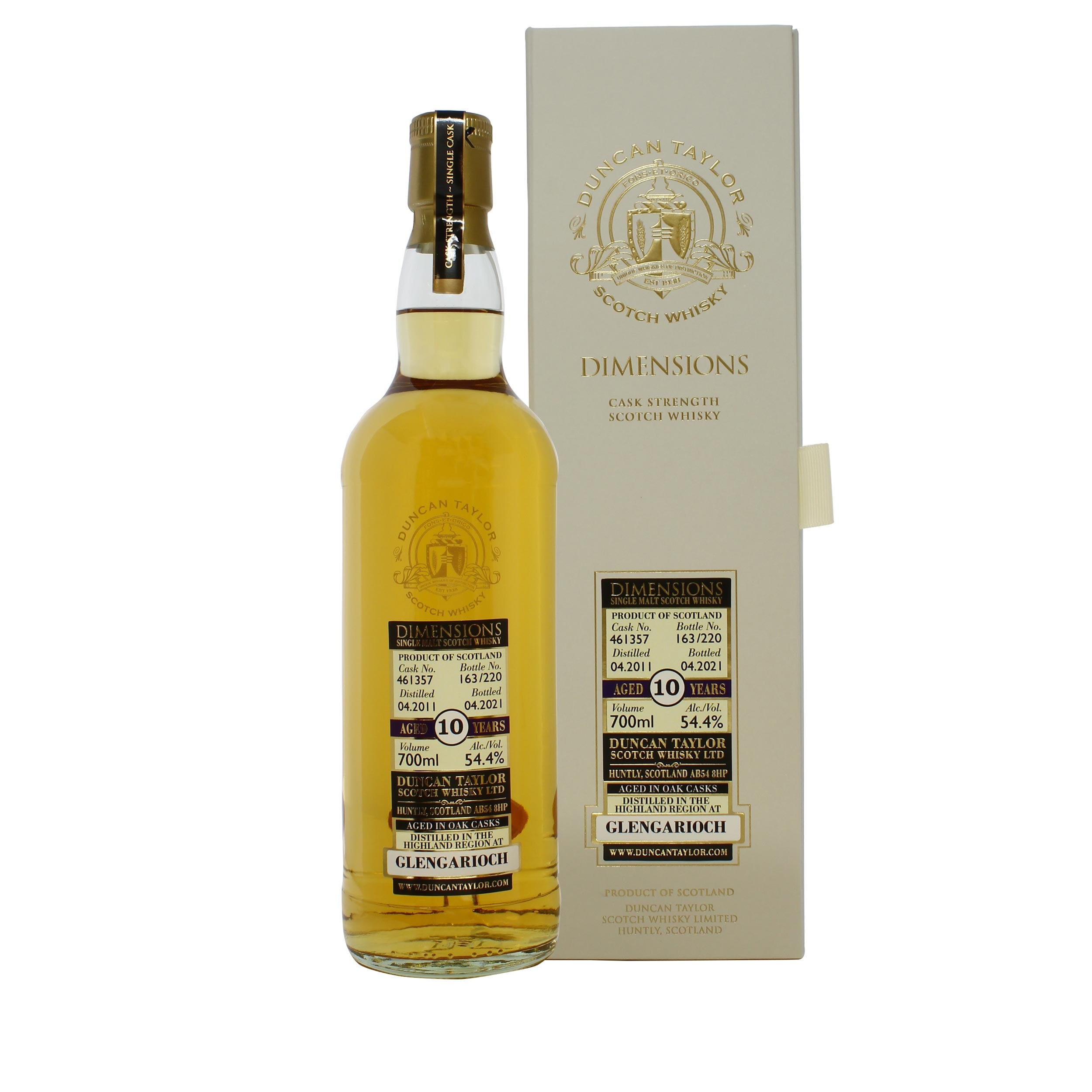 Dimensions Glen Garioch 2011 10 Year Old