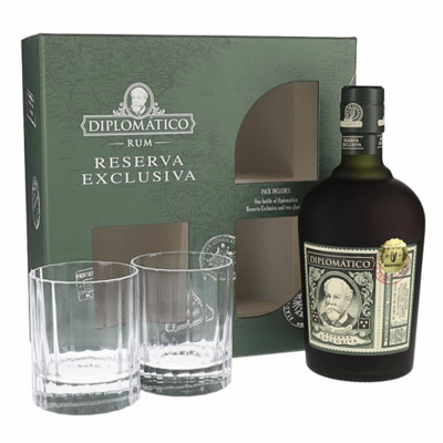 Diplomatico Reserva Exclusiva Old Fashioned Glass Gift Set 2021