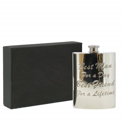 Hip Flask Best Man 6oz