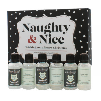 Naughty & Nice Christmas Gin Gift Set - Black