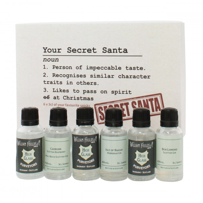 Secret Santa Christmas Gin Gift Set