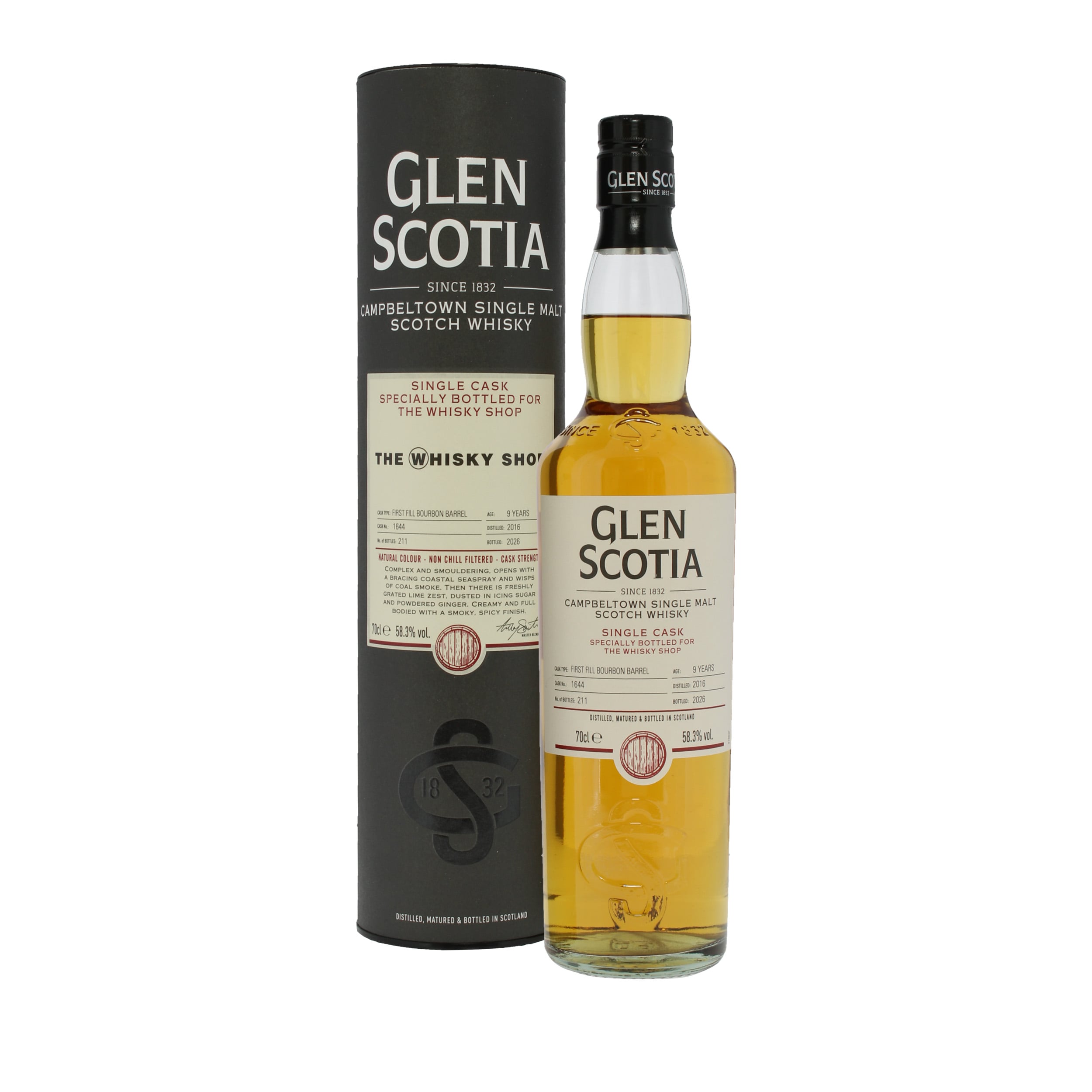 Glen Scotia 2016 9 Year Old Single Cask #1644 TWS Exclusive