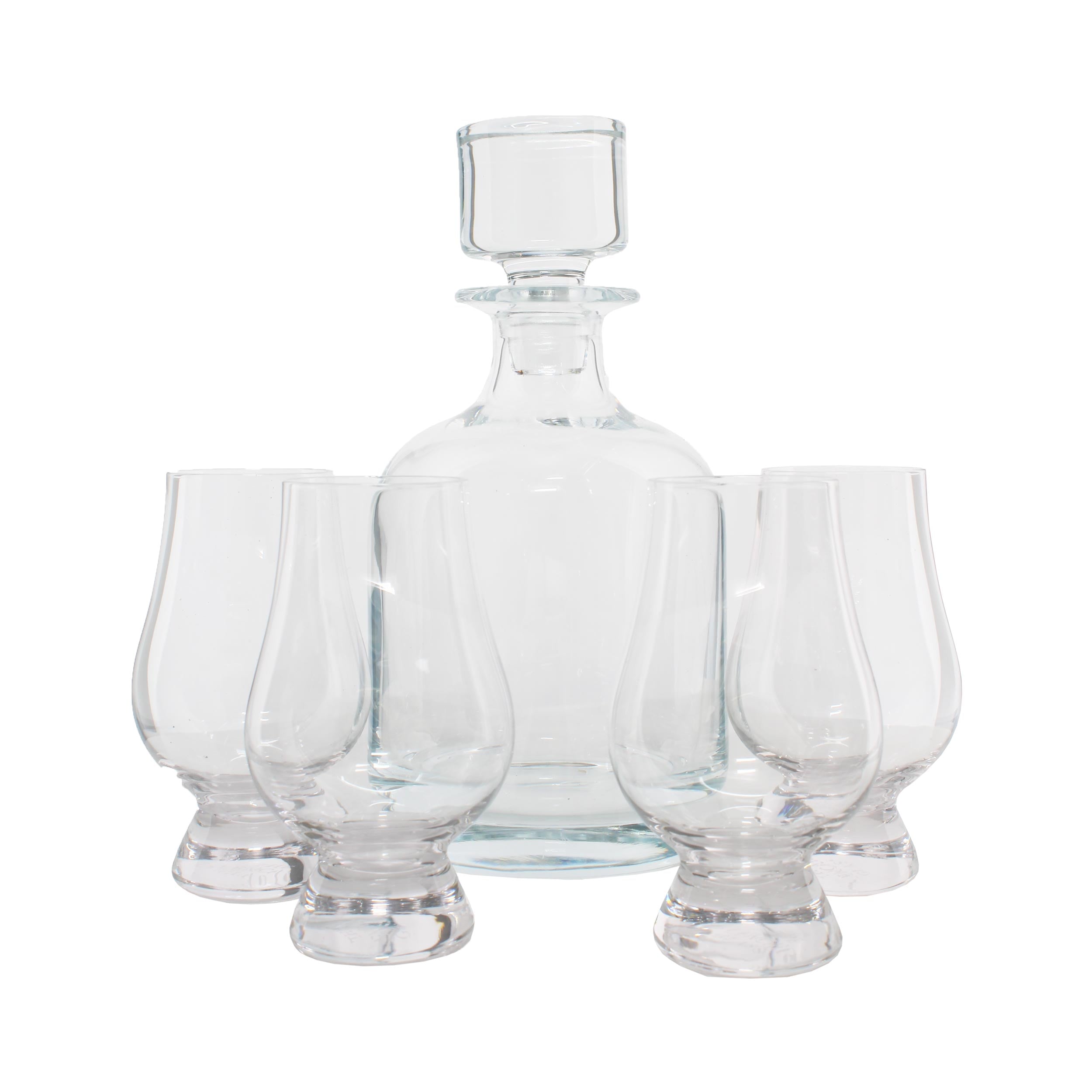 Glencairn Iona Decanter & 4 Glencairn Whisky Glasses
