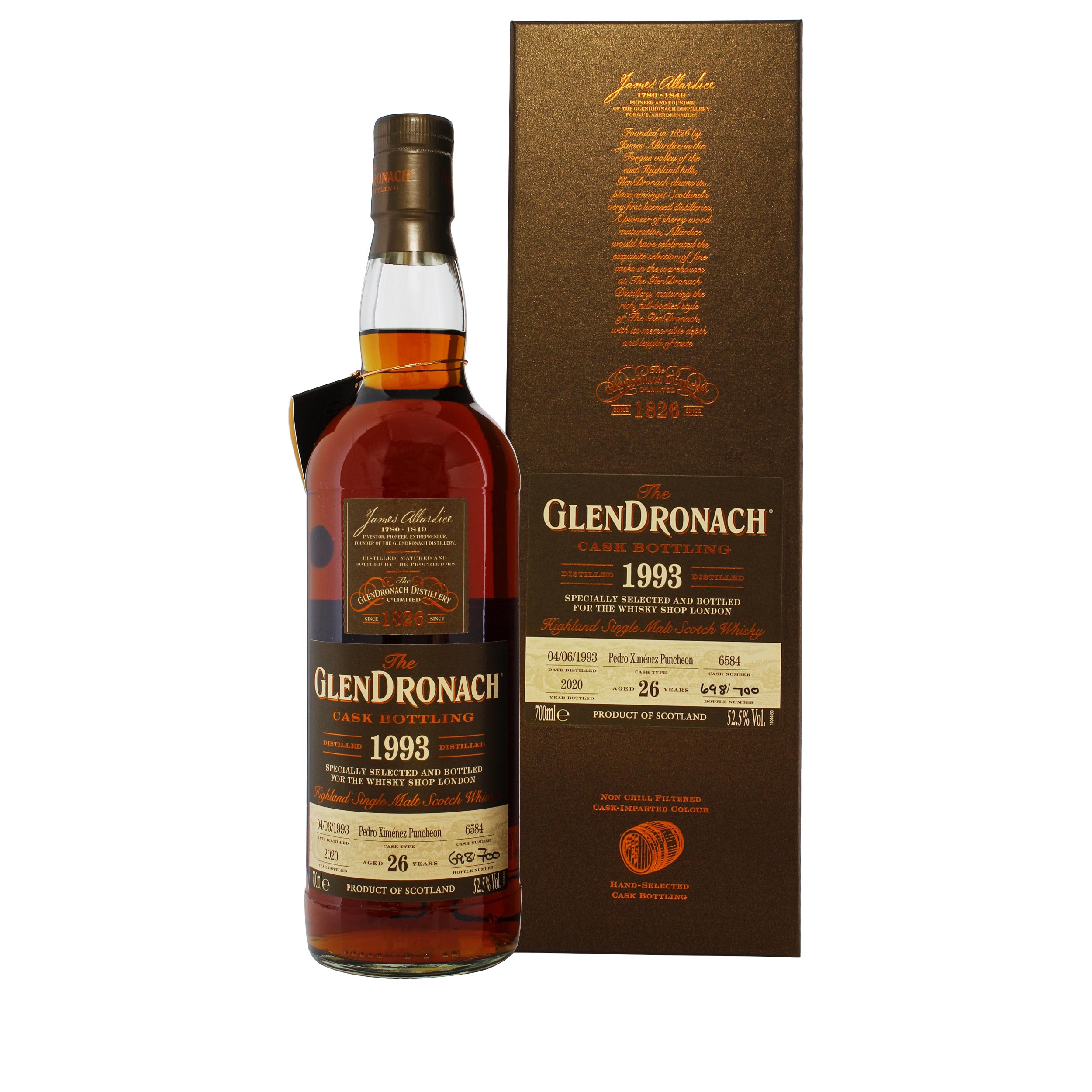 Glendronach 1993 26 Year Old Single Cask #6584 | The Whisky Shop