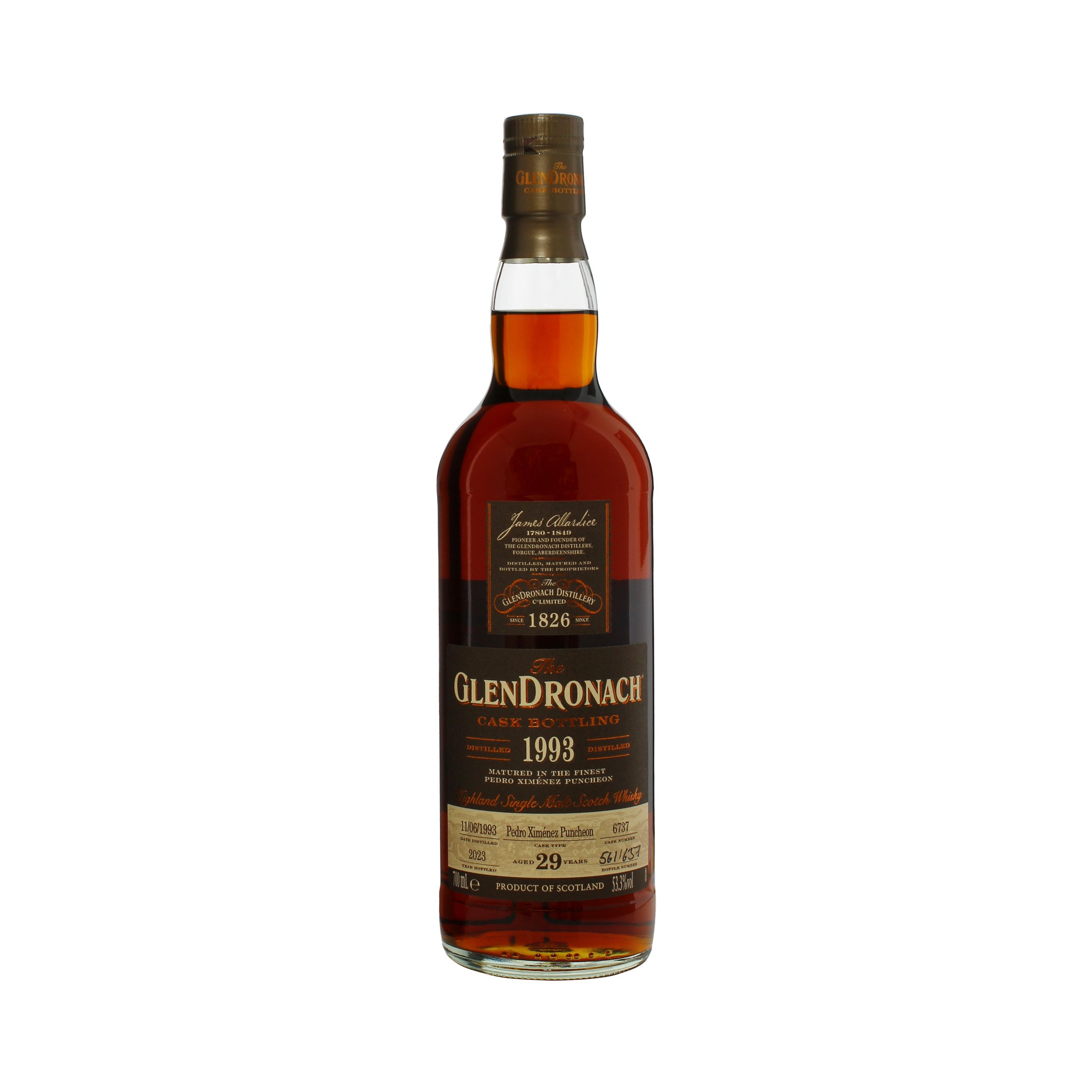 GlenDronach 1993 30年 368本限定生産 グレンドロナック1993 30年 ペドロ・ヒメネス シェリーバット