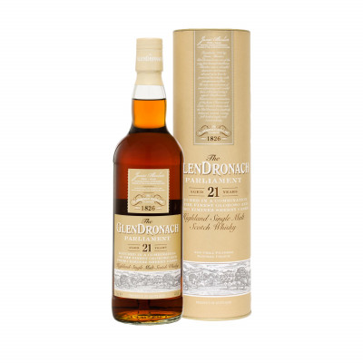 GlenDronach Parliament 21 Year Old with box
