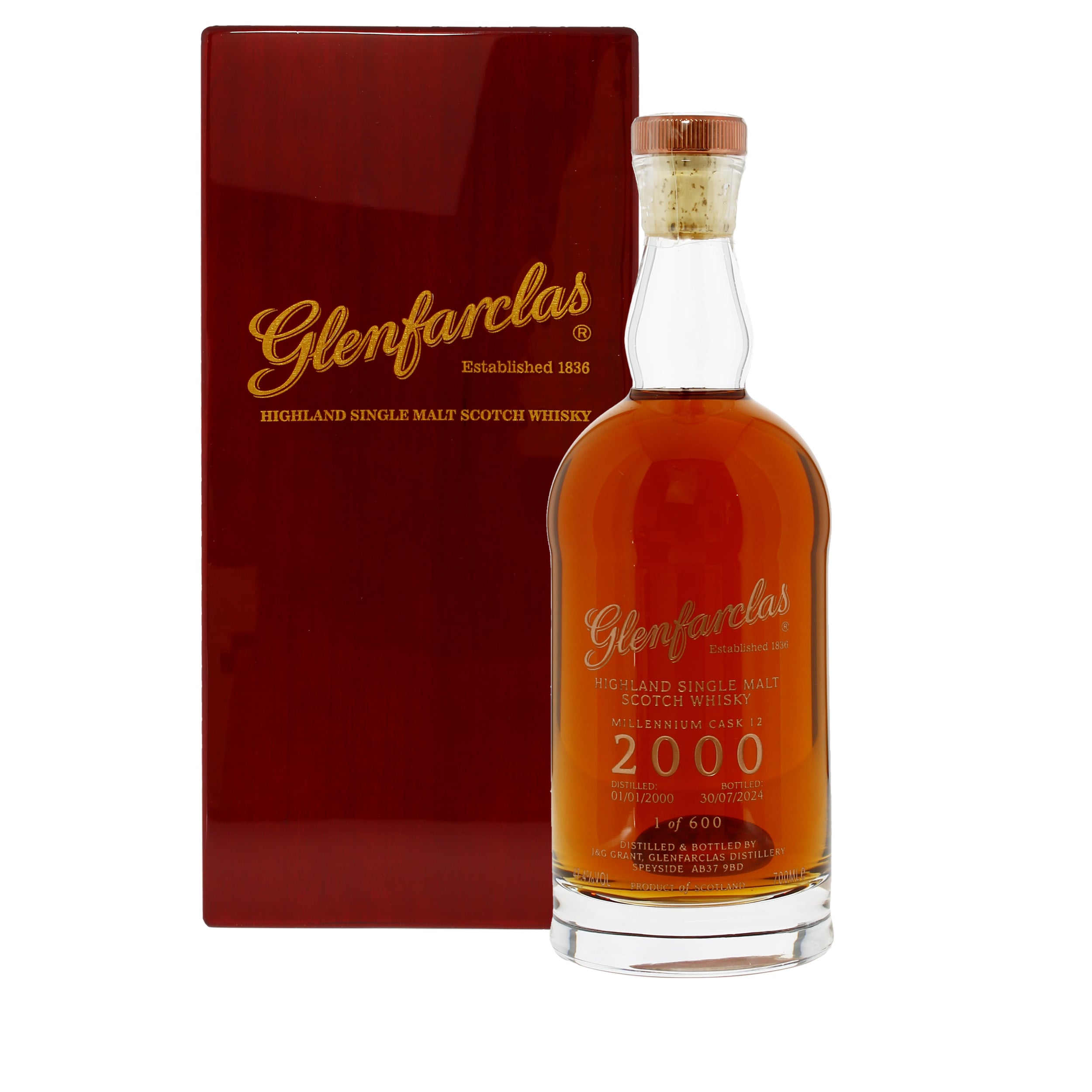 Glenfarclas 2000 24 Year Old Millennium Cask 12 Decanter