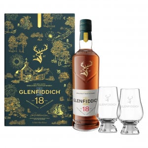 Glenfiddich 18 Year Old 2 Glass Pack