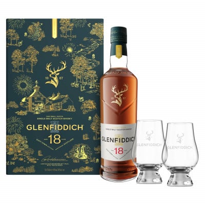 Glenfiddich 18 Year Old 2 Glass Pack