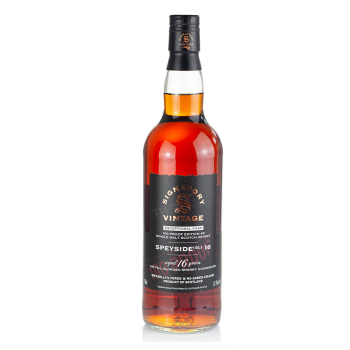 Signatory Vintage Speyside (GL) Glenlivet 16 ans Exceptionnal Cask 100 Proof