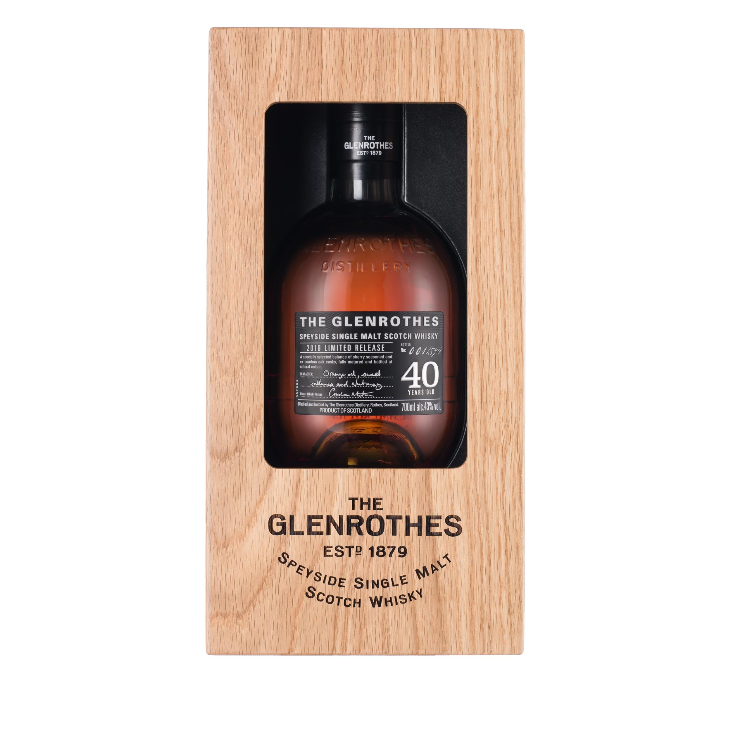 Glenrothes 40 Year Old in case