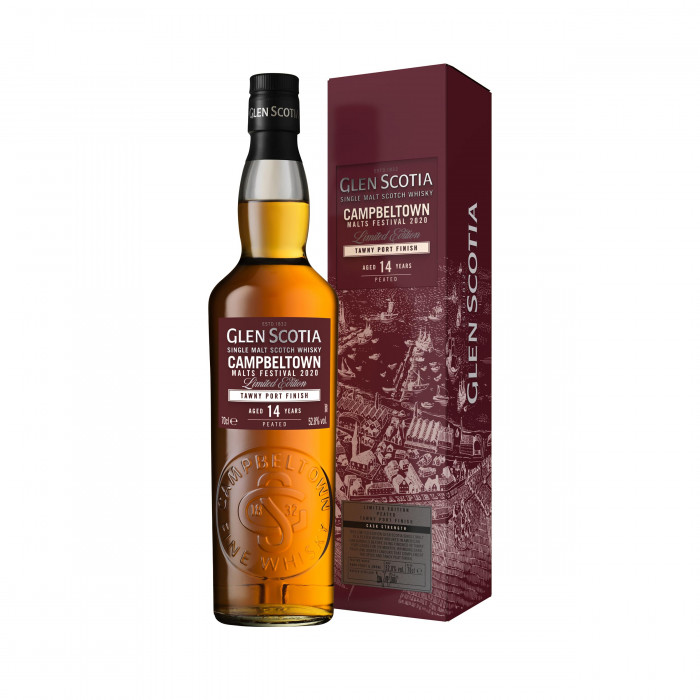 Glen Scotia 14 Year Old Tawny Port Finish Campbeltown Malts Festival 2020 with box